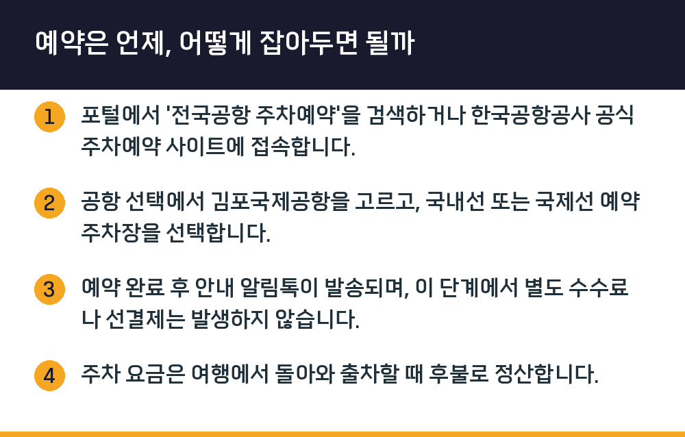 예약은 언제, 어떻게 잡아두면 될까