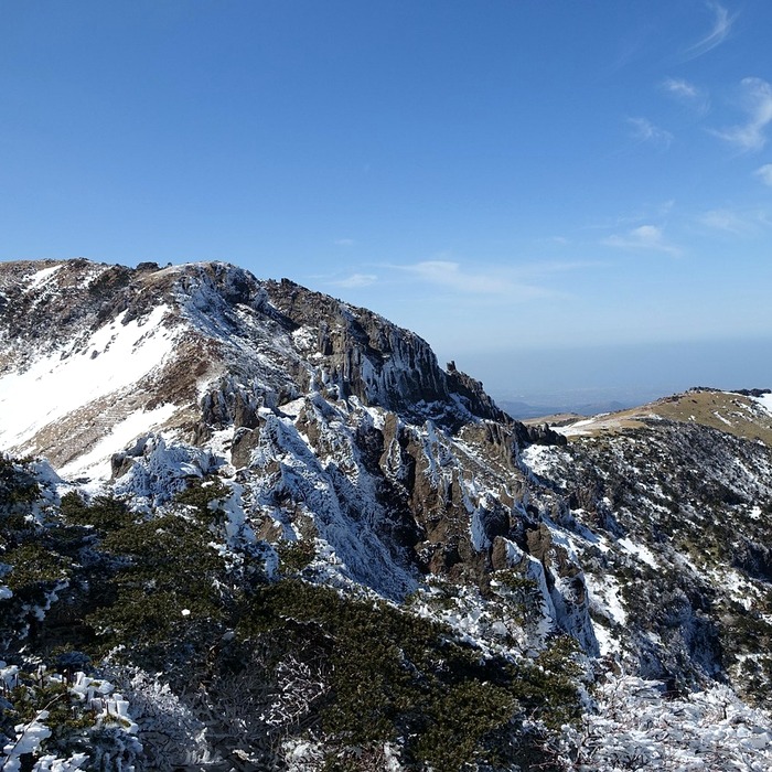 한라산 겨울 풍경