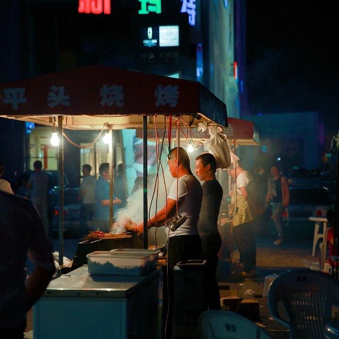 카오산 야시장 풍경