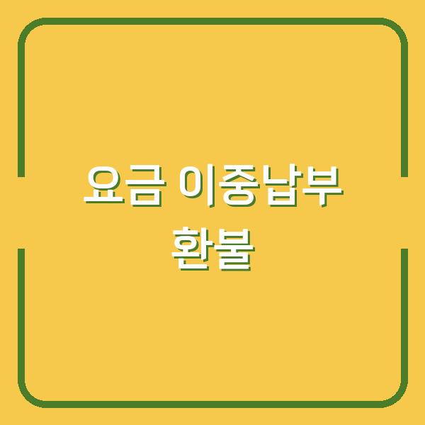 LG유플러스 휴대폰 요금 이중납부, 환불 절차와 빠른 해결 방법 공개