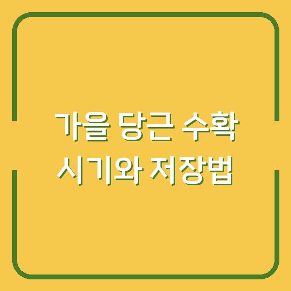 가을 당근, 이때 수확해야 단맛이 배인다 – 저장법까지